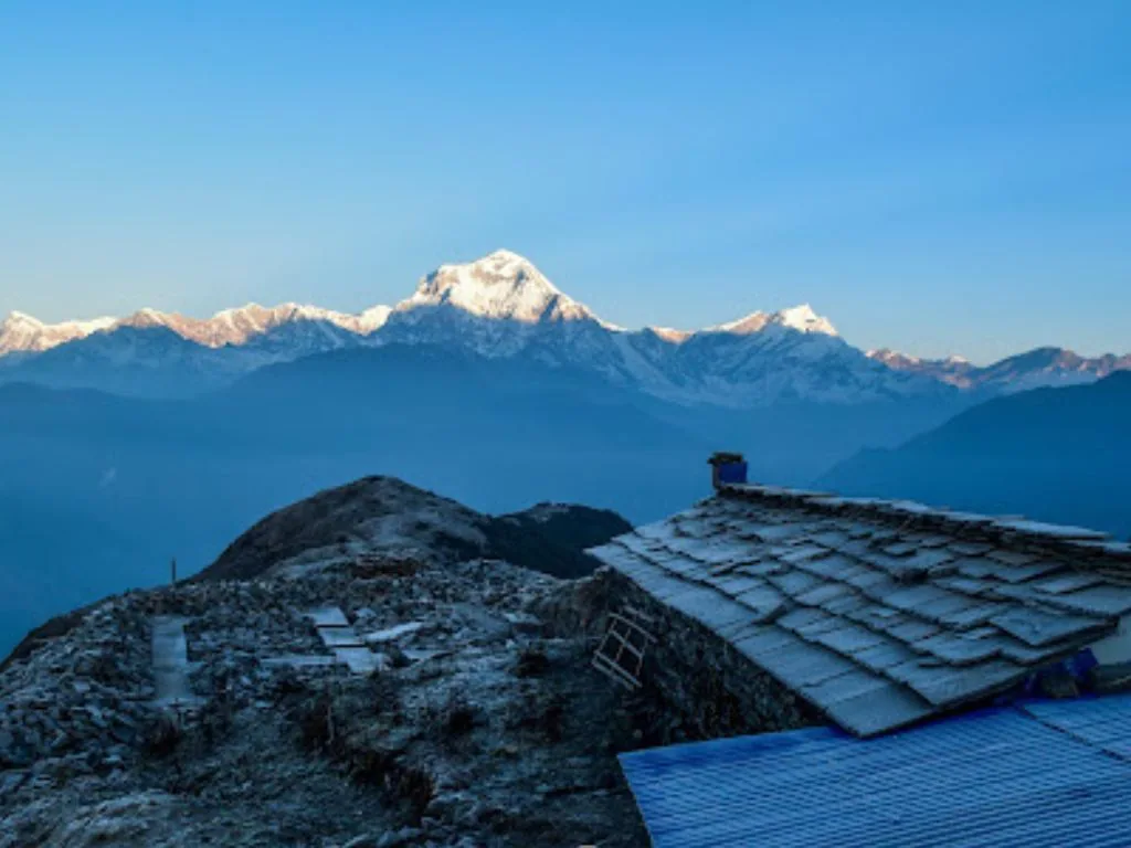 The open ridge at Khopra Danda in the Annapurna region